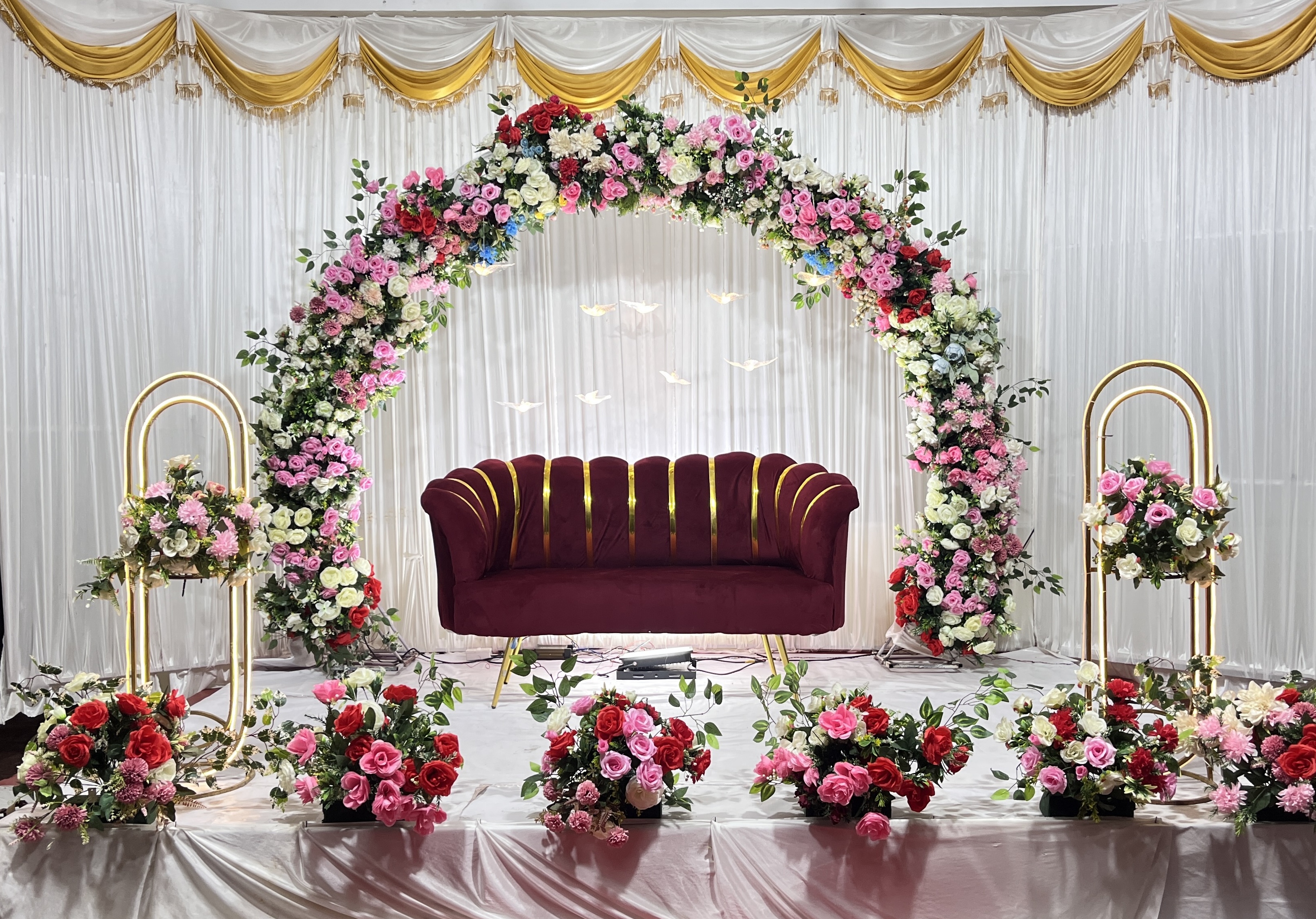 Traditional South Indian baby shower seemantham decoration Thoothukudi
